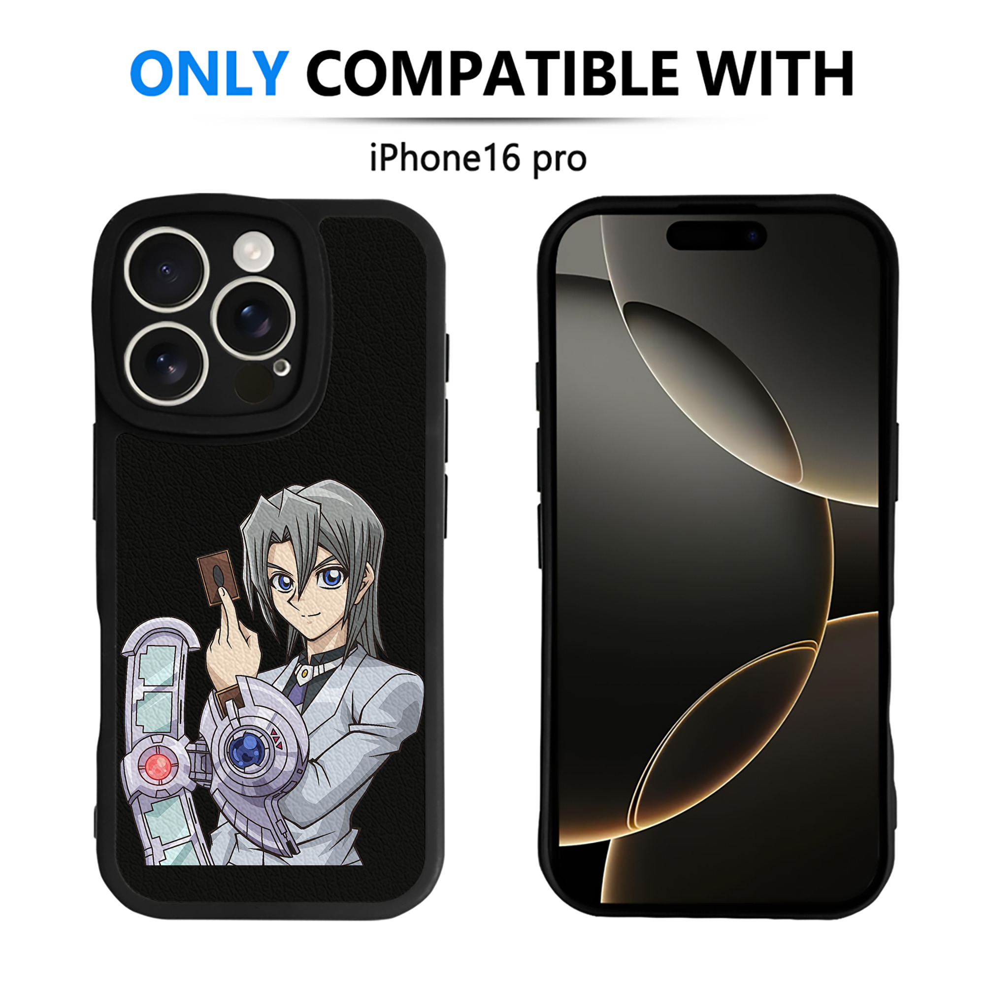 遊☆戯☆王 Yu-Gi-Oh! 【iPhone 16シリーズ対応】シリコンスマホケース（レザー調） 材質：シリコン